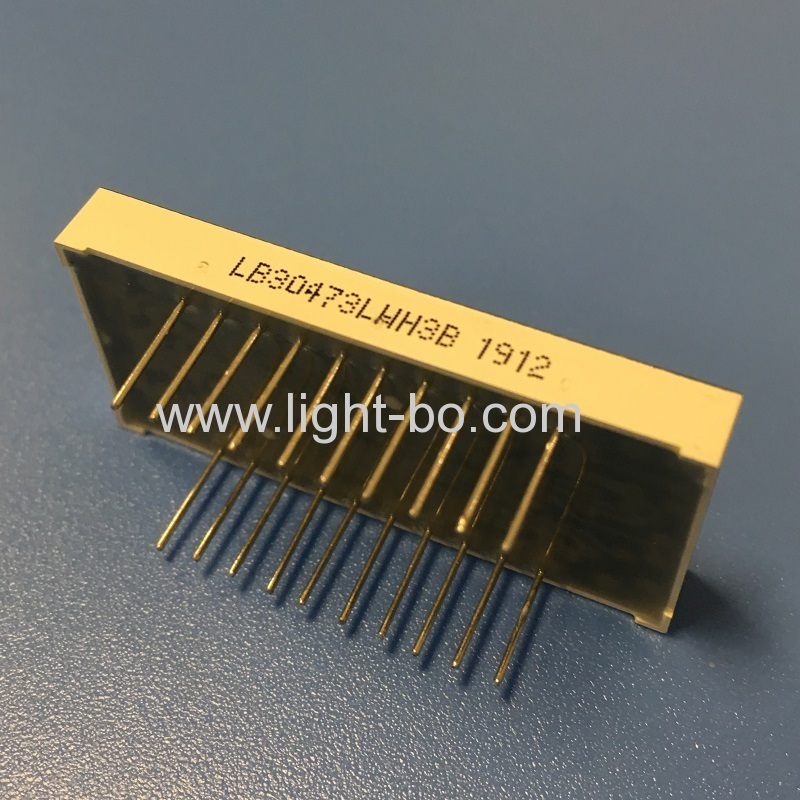 Ultra white Custom 3 Digit Alphanumeric LED Display common cathode for Temperature Controller