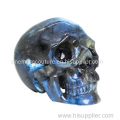 labradorite hollow human skull healing crystal