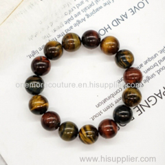 Multi colour tiger eye bracelet natural crystal bracelets