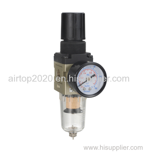 1/4 G Pneumatic Components BC Series Air Filter Regulator Manual Drain