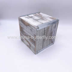 Wood Planter Box White Finish