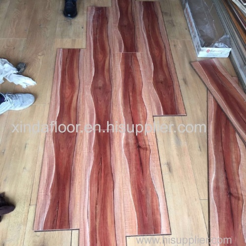 7.3mm 8.3mm Waterproof MDF Wax Laminate /Laminated Flooring