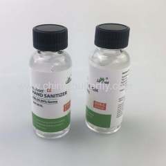 Hand Sanitizer With Black Screw Cap 35ml 75% ethanol V/V