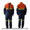 Fire resistant and anti-static oil industry safety workwear two tone coverall with FR reflective tape