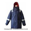 Red Anti static FR Flame Resistant Winter Jackets With Reflective Tape