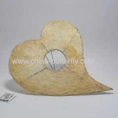 Posy Holder Bouquet Heart Artificial Sisal 12