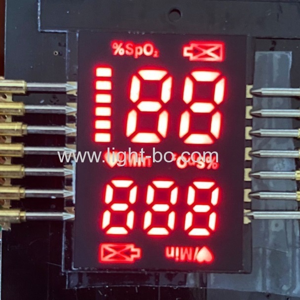 Hot Sales maßgeschneiderte ultradünne mehrfarbige SMD-LED-Anzeige für Fingerpulsoximeter