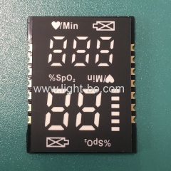 ultra thin customized SMD LED Display Ultra bright blue for Finger Pulse Oximeters