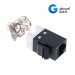 amp type Cat.6 RJ45 180° Keystone Jack