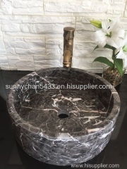 Hang Grey Marble Wash Basin