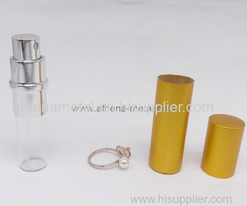 Travel spary perfume bottle 5ml with jewelry Ring decoration custom perfume bottles china OEM Perfume Cap