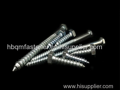 Handan Manufacturer High Quality HDG Hexagonal Head Wood Screw Tree Screw