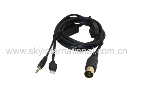Aux Cable For Kenwood Ca-C2Ax Kca-Ip500 Ca-C1Ax 3.5Mm Jack Mp3 Ipod Iphone