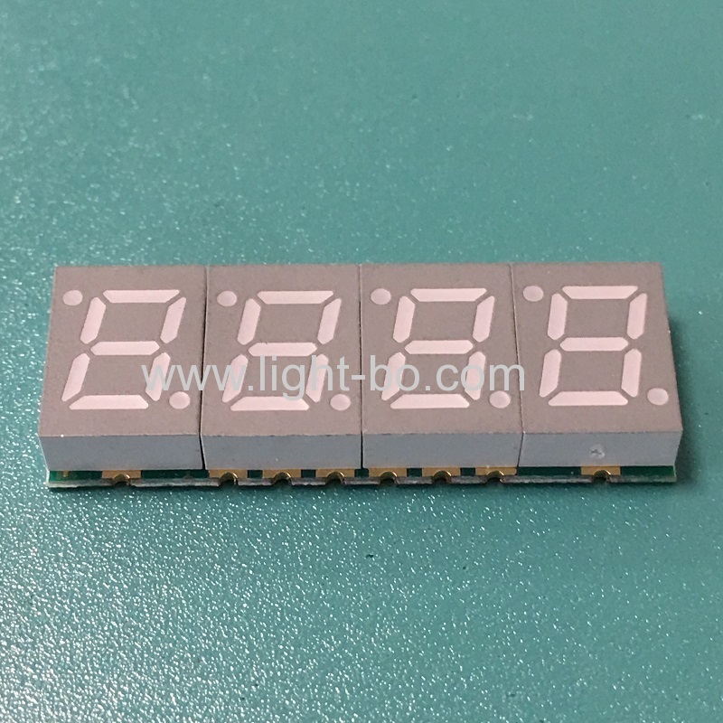 ultradünne 4-stellige 7 mm smd 7-Segment-LED-Anzeige gemeinsame Kathode für Instrumententafel