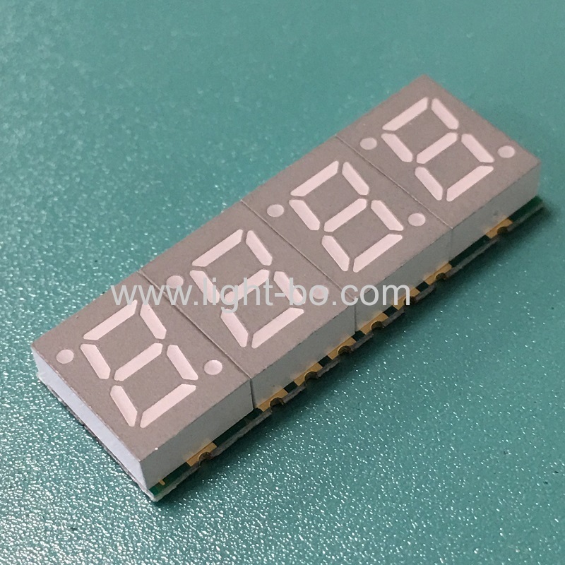 Ultra fino 4 dígitos 7mm smd 7 segmento display catodo comum para painel de instrumentos