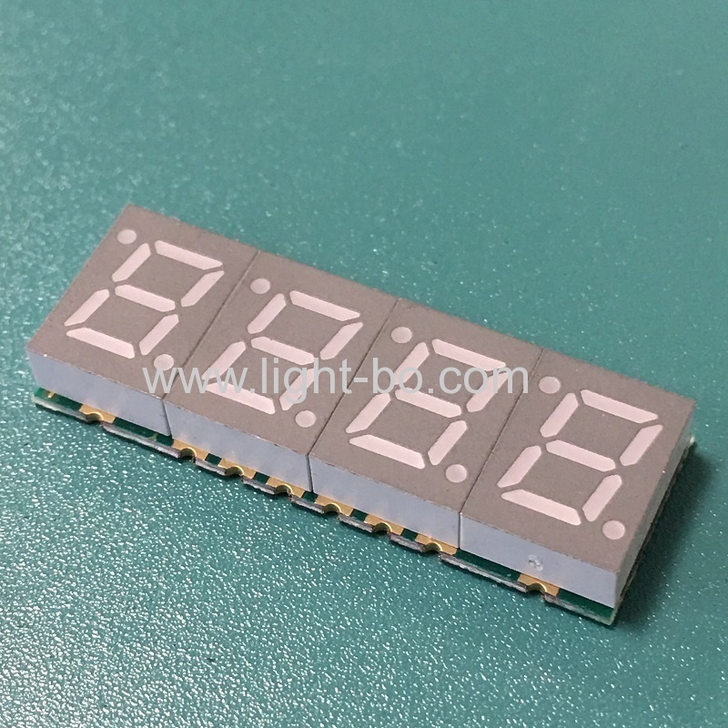 Ultra fino 4 dígitos 7mm smd 7 segmento display catodo comum para painel de instrumentos