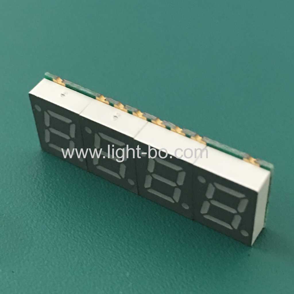 Ultra fino 4 dígitos 7mm smd 7 segmento display catodo comum para painel de instrumentos