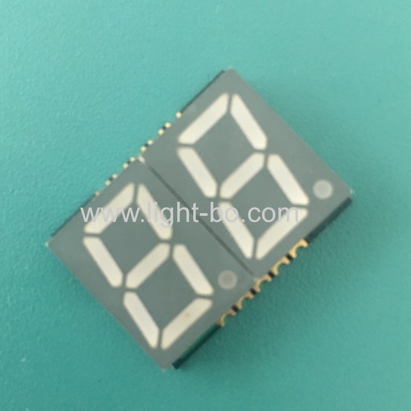 ultradünne weiße 0,56-Zoll-zweistellige smd 7-Segment-LED-Anzeige gemeinsame Anode