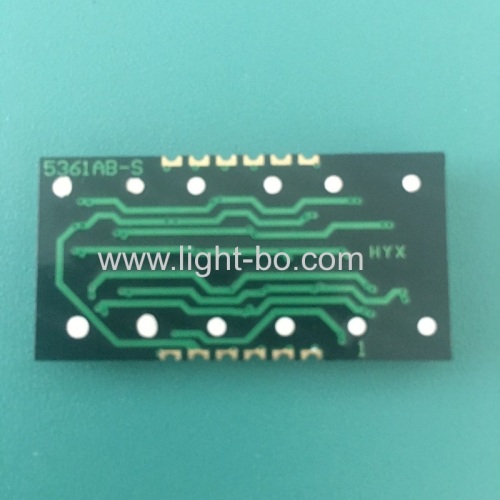 Ultra thin super bright red 0.56 Triple Digit SMD 7 Segment LED Display common anode for instrument poanel