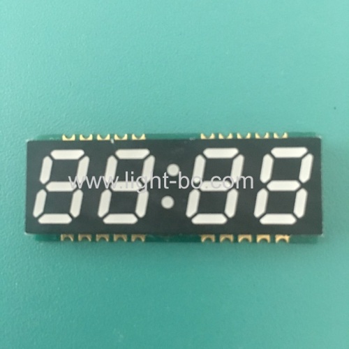 Ultra fino cor branca 4 dígitos 0.39 polegada smd 7 segmento levou relógio exibir ânodo comum para relógio