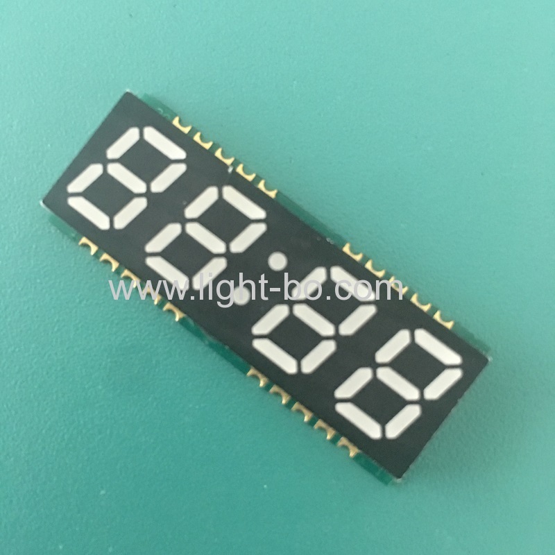 Ultra thin white color 4 Digit 0.39inch SMD 7 Segment LED Clock Display common anode for clock