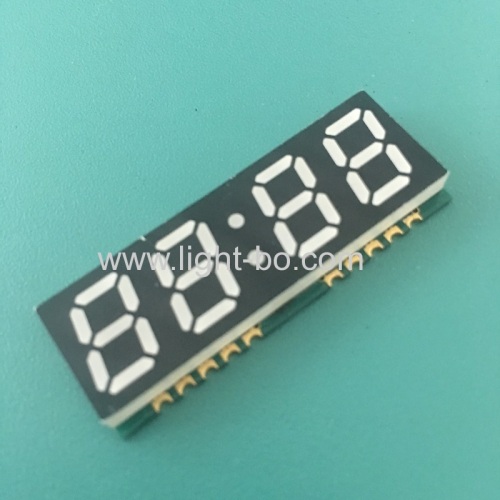Ultra thin white color 4 Digit 0.39inch SMD 7 Segment LED Clock Display common anode for clock