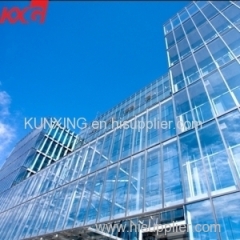 Facade window double glazing units manufacturer energy saving low E coating insulated glass curtain wall