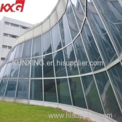 Facade window double glazing units manufacturer energy saving low E coating insulated glass curtain wall