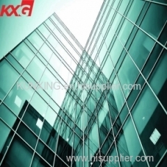 Facade window double glazing units manufacturer energy saving low E coating insulated glass curtain wall