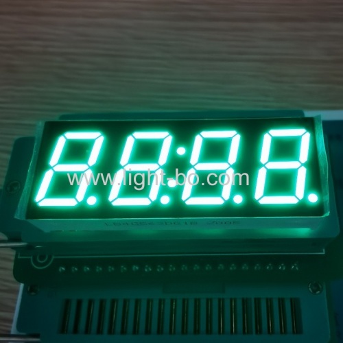 Pure Green 0.56 4 Digit 7 Segment LED Clock Display common cathode for home appliances