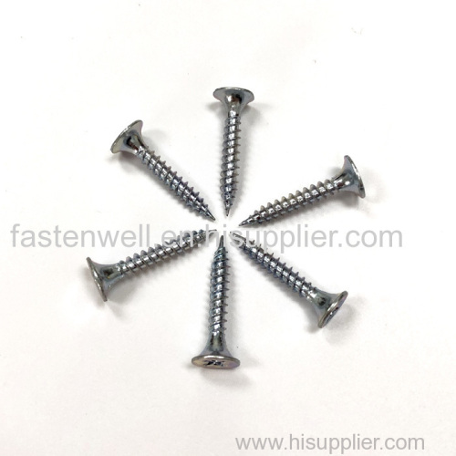 Yellow Zinc plated drywall screws