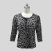 printed sweater viscose polyamide blend