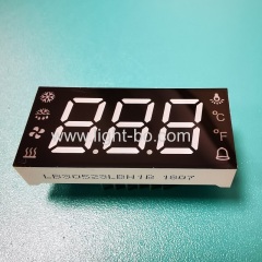 Customized Triple Digit common anode ultra blue 7 segment led display for refrigerator control