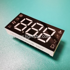 Customized Triple Digit common anode ultra blue 7 segment led display for refrigerator control