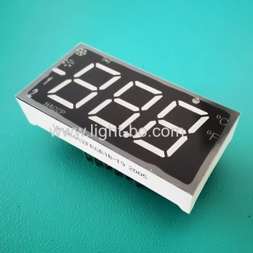 Custom Design Multicolour Triple Digits 7 Segment LED Dispaly for Refrigerator Control