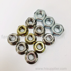 Serrated Hexagon Flange Nuts with Nylon Lock