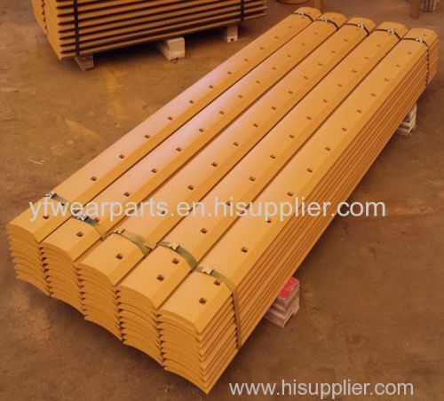 Double bevel curved grader blades