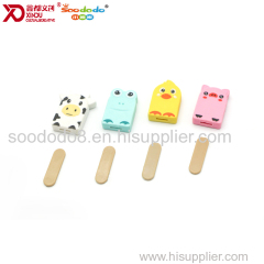 Soododo Puzzle Animal Popsicle Pencli Eraser