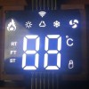 Ultra thin white color Customized SMD LED Display for room temperature controller