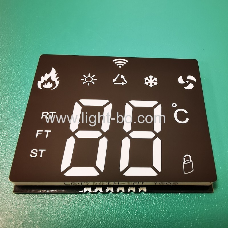 cor branca ultra fina personalizada smd led display para controlador de temperatura ambiente