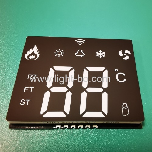 Ultra thin white color Customized SMD LED Display for room temperature controller