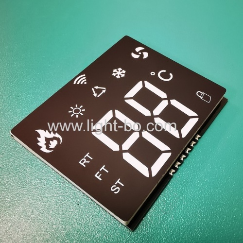 Ultra thin white color Customized SMD LED Display for room temperature controller