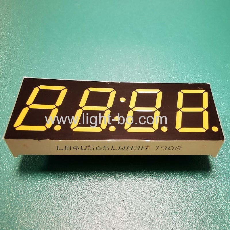 Low Cost ultra white 0.56" 4 Digits 7 Segment LED Clock Display common cathode for digital timer control