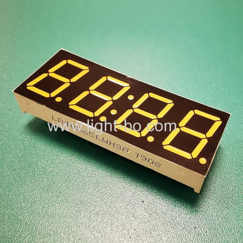 Low Cost ultra white 0.56" 4 Digits 7 Segment LED Clock Display common cathode for digital timer control
