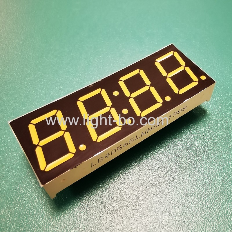 Low Cost ultra white 0.56" 4 Digits 7 Segment LED Clock Display common cathode for digital timer control