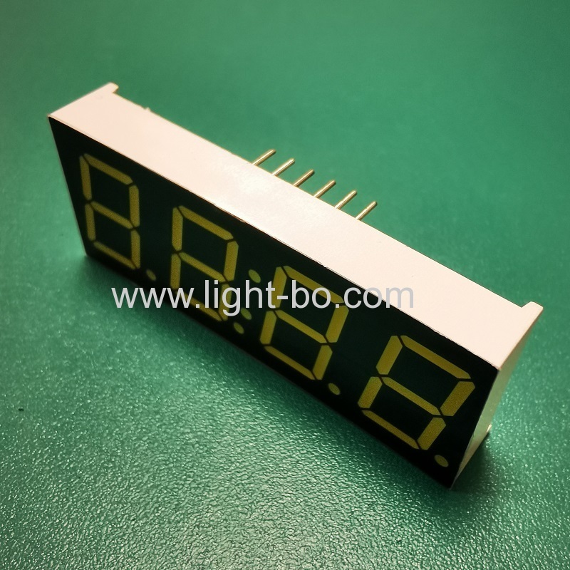 Low Cost ultra white 0.56" 4 Digits 7 Segment LED Clock Display common cathode for digital timer control