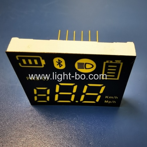 Ultra white Customized 7 segment led display common anode for electric scooter