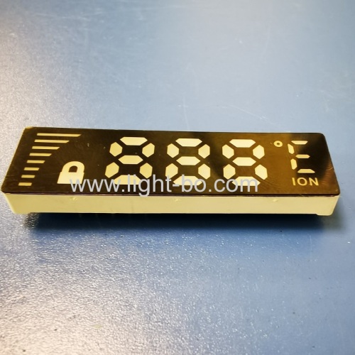Ultra thin customized White color 7 Segment LED Display Common Anode for temperature controller