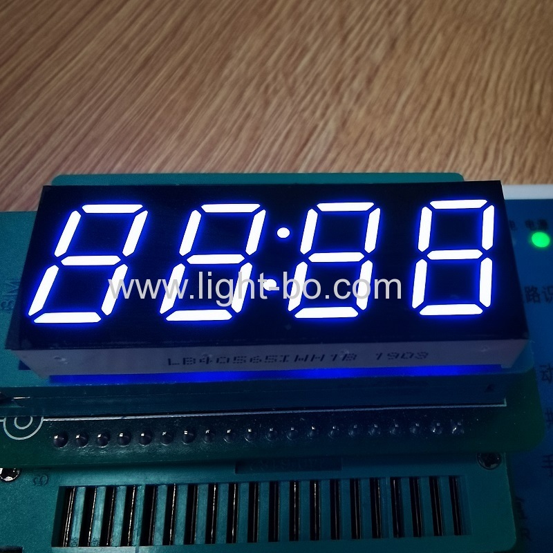 Ultra white 4 Digits 0.56inch common anode 7 segment led clock display for home appliances