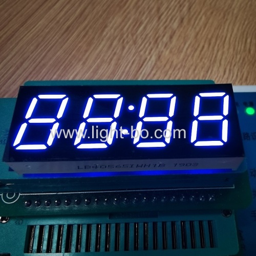 0.56" clock display; white clock display;led clock display; 4 digit clock display